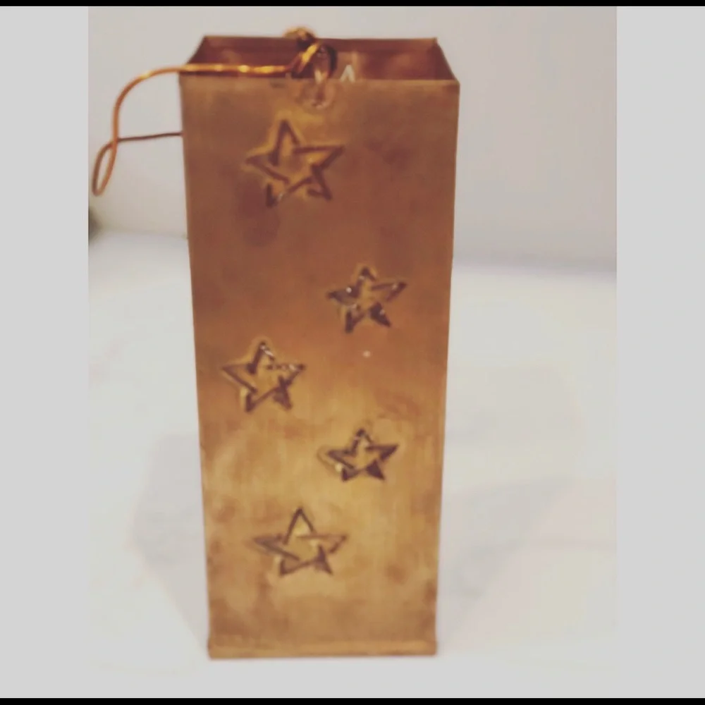 Vintage Southern Living Copper Bronze Holiday Lantern Hang Y2K Christmas